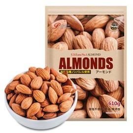 Daily Nuts & Fruits Premium Freshly Roasted Almond, 21.0 oz (610 g) (Approximately 1.6 JPY per g), Super Bargain, Made in California, Direct Import, Salt Free, Oil-free, Additive-free, Unbaked Almond,
