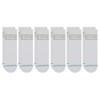 Stance Vital Quarter Sock 6-Pack for Men and Women, White,