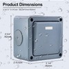 NineLeaf 1PK IP66 Waterproof Switch,2 Way Single Light Switch for