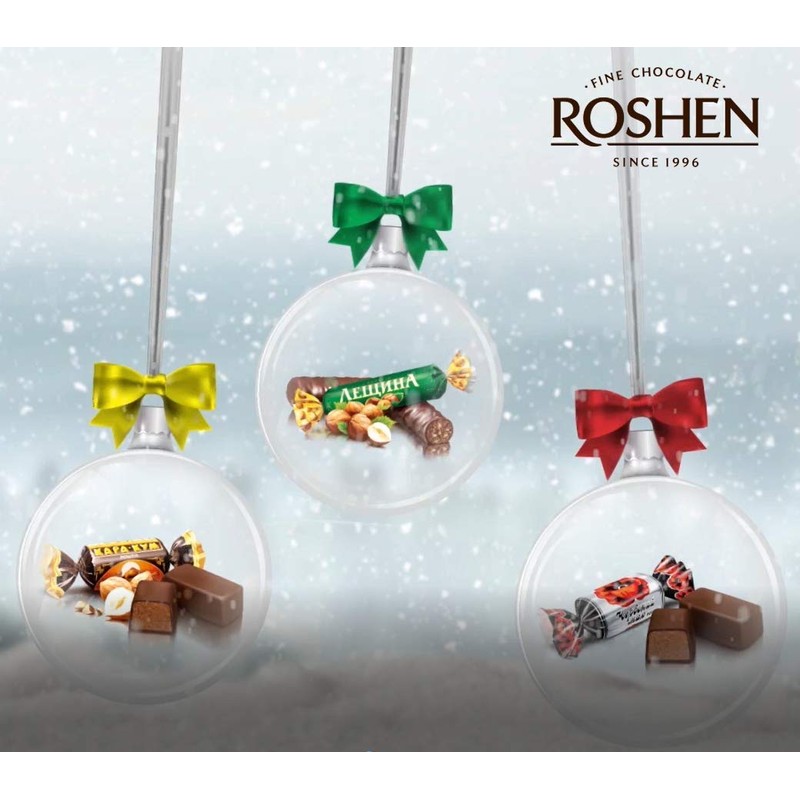 Roshen Leshchina Chocolate Candy with Chopped Hazelnuts, Delicious, Flavorful Sweets