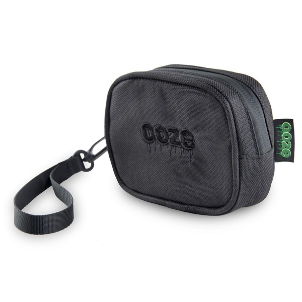 Ooze Smell Proof Wristlet Pouch Black - Luggage Bags -3 X 5 X 1.5- Smell Proof Bag With Lock - Carbon Lining - Discreet Travel Bag - Odor Proof Bag - Scent Proof Bag - Herb Guard - Toiletry Bag