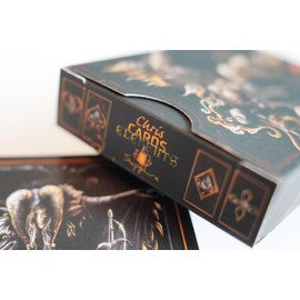 Chris Cards Elements Playing Cards - Symbolises the 4 Elements Cardistry, Magic Cards, Card Deck Magic Tricks - Playing Cards - Poker Cards (Gold - Sapphire)