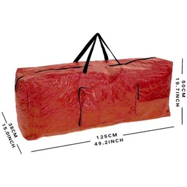 Ram® Red Extra Large Christmas Tree Storage Bag Suitable for up to 7ft Trees With Side Pocket Pouch