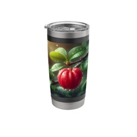 Superfruit Acerola Cherries Guarani Cherry Barbados Cherry Stainless Steel Insulated Tumbler