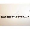 GMC 2pcs New Gloss Black DENALI HD Emblems Letters Fit
