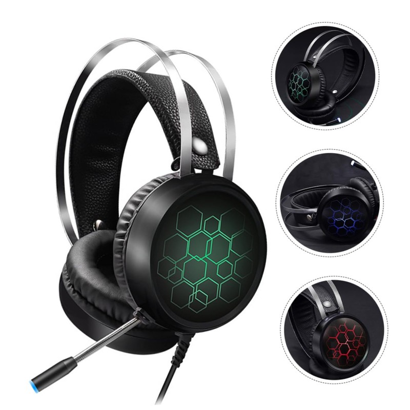 LABRIMP RGB Wired Gaming Headset with Mic Stereo Sound Comfortable