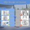 Huttdmel Raised Elongated Toilet Seat 18.5'' for Seniors – Soft