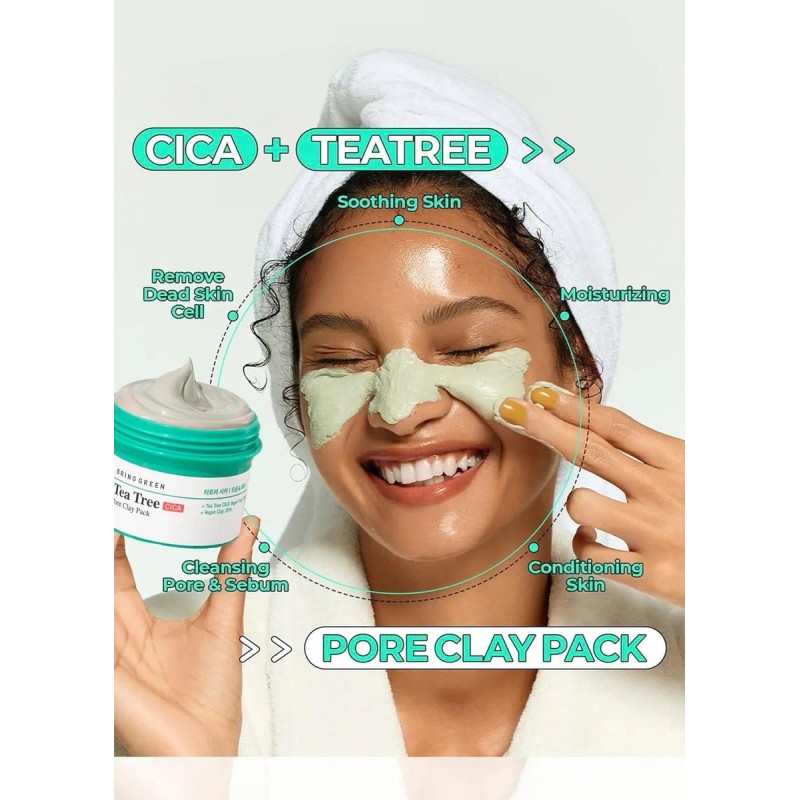 Arcilla Facial De Poros De Cica De Árbol De Té,