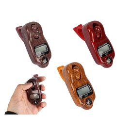 Hitopin 3 Pieces Digital Beads Counter, Buddha Beads Counter, Digital Finger Counter, Prayer Beads Counter, Digital-Tasbih Counter with Compass and Light, for Meditation, Relaxation, Muslim Prayer