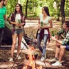 Heveer Camping Tripod Grill Board Portable Tripod Ring with Adjustable