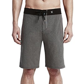 Hurley Mens Phantom JJF II Solid Boardshorts, Black A, 30