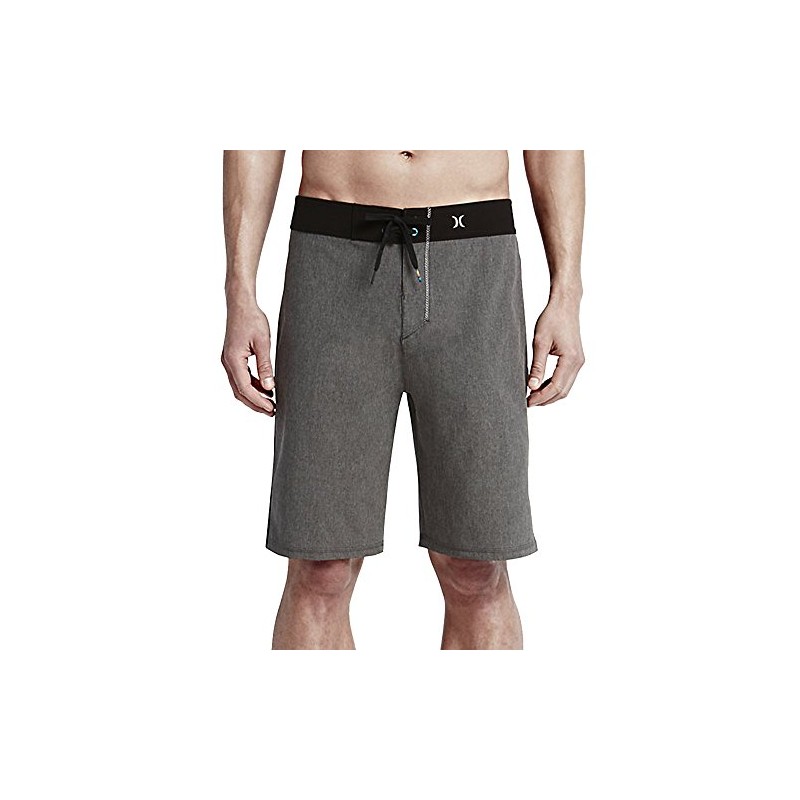 Hurley Mens Phantom JJF II Solid Boardshorts, Black A, 30