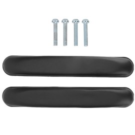 MOTRAIN 1 Pair Universal Wheelchair Armres Pads, PU Leather Sponge Padded Arm Pads, Arm Pads with Screws for Wheelchairs Office Chair, 10 inch