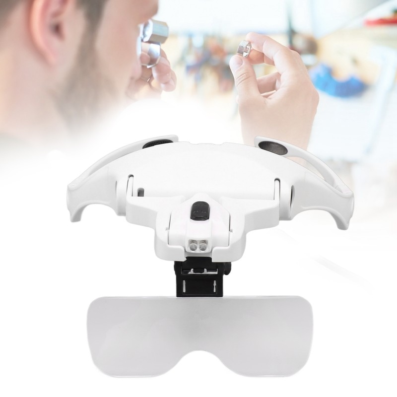 Headband Magnifier Hands Free 1X 1.5X 2X 2.5X 3 .5X