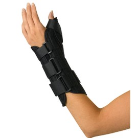 Medline Wrist and Forearm Splint with Abducted Thumb, Left Arm, Size XS, Each