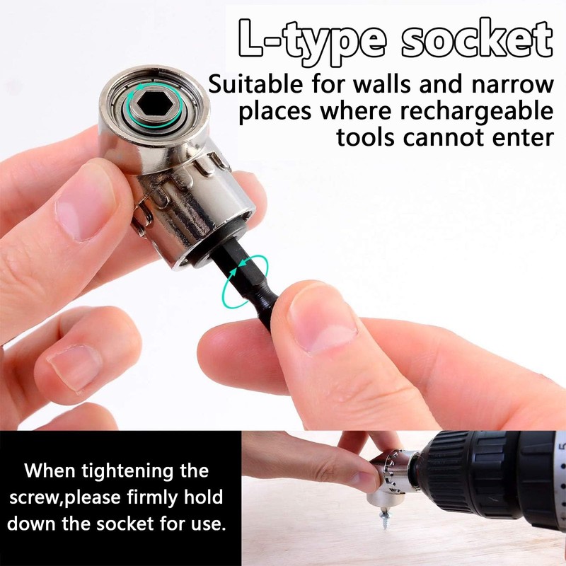 Right Angle Drill Attachment, 105 Degree Right Angle Drill Bit