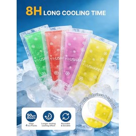 YOUSHARES- Bolsas de hielo aprobadas por la TSA para estuches de viaje de insulina - Bolsas de hielo reutilizables para medicamentos, pequeñas bolsas 