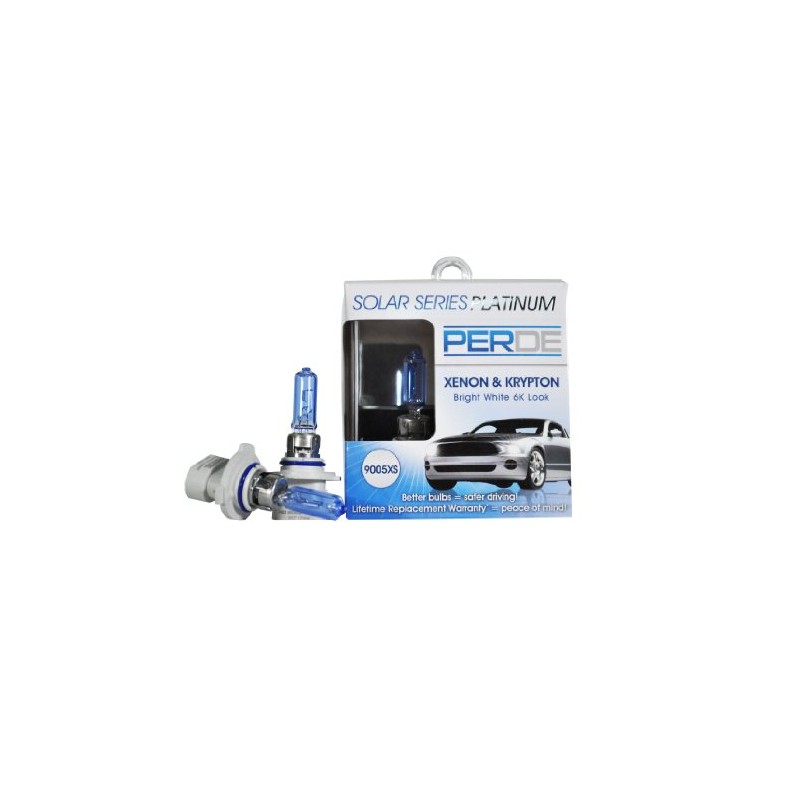 PERDE Replacement for Solar Series Platinum 9005XS Xenon-Enhanced Halogen Bulbs