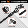 Black Stainless Steel Cable for Railing - 600FT 1/8" T316