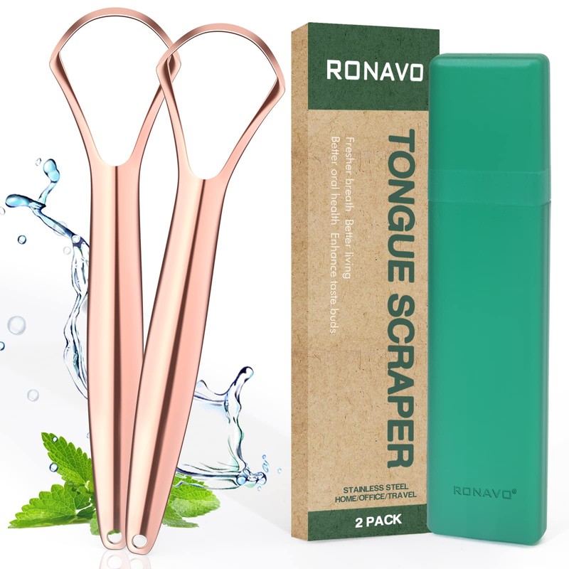 RONAVO Raspador de Lengua para Adultos