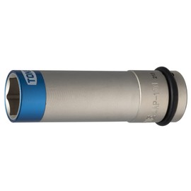 TONE Protector-equipped Impact Thin Foil Nut Socket 4AP-17N 12.7mm (1/2") Square Drive Blue 17mm Width