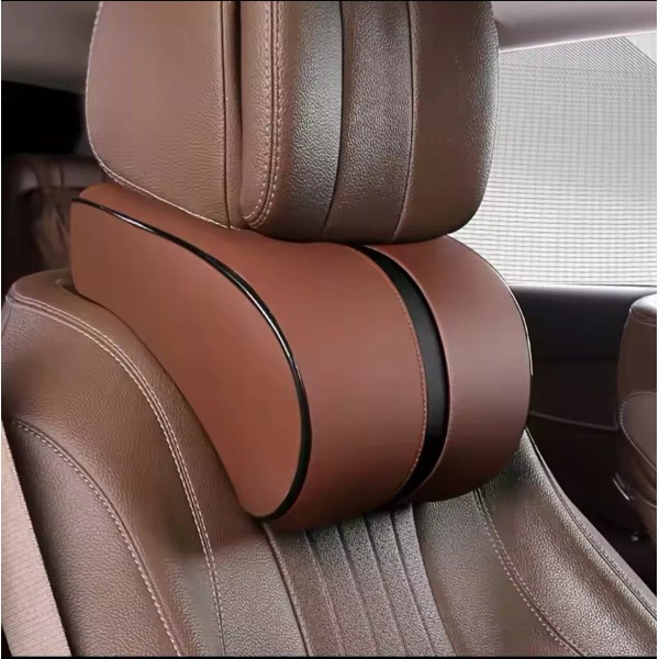 Unbranded Car Seat Headrest Pillow with Neck Adjusters - Memory