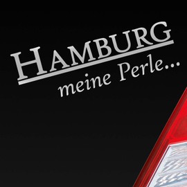 Hellweg Druckerei Car Sticker Hanseatic City Hamburg My Pearl Reeperbahn Pauli 18 x 6 cm