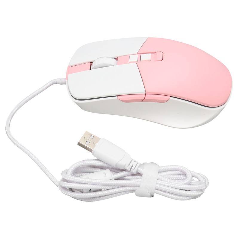 Wired Mouse Ergonomic Streamlined Cool RGB Optical Sensor Gaming Mechanical