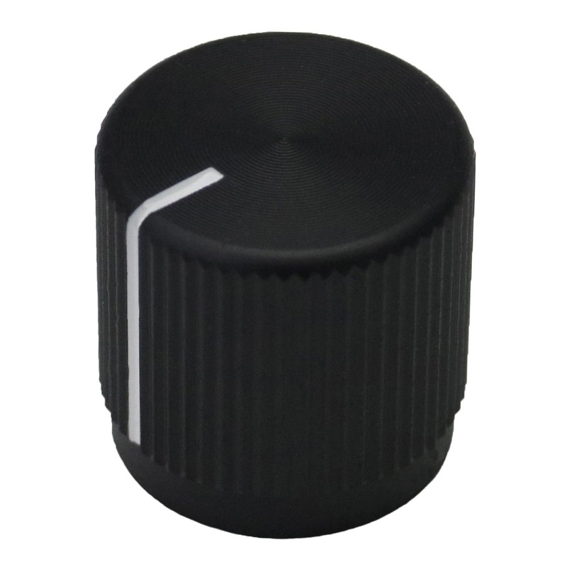 6mm Round Hole 15mm Short Solid Aluminium Control Knob for