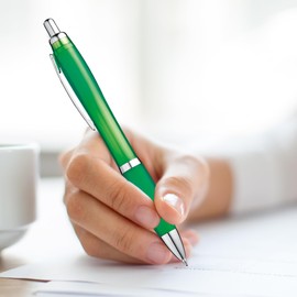 ZENSCRIBE® Ergonomic Ballpoint Pen, Pack of 50, Premium Ballpoint Pen Set, High Quality, Non-Slip Ballpoint Pen for Easy and Soft Writing, Blue Writing Ballpoint Pen, Colourful