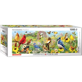 EuroGraphics (EURHR Garden Birds Panoramic by Greg Giordano 1000Piece Puzzle (Panorama) 1000Piece Jigsaw Puzzle