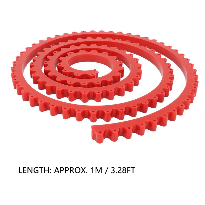 Fafeicy Woodworking Profiling Strip,PC Red Flexible Curve Template Guide Chain