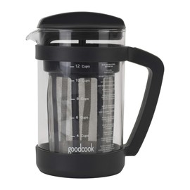 Goodcook Koffe 1.5L Glass Cold Brew Coffee Maker with BPA-Free Plastic Frame