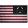 "Flags & Signs" Betsy Ross Cotton 2X3 Flag Embroidered Sewn