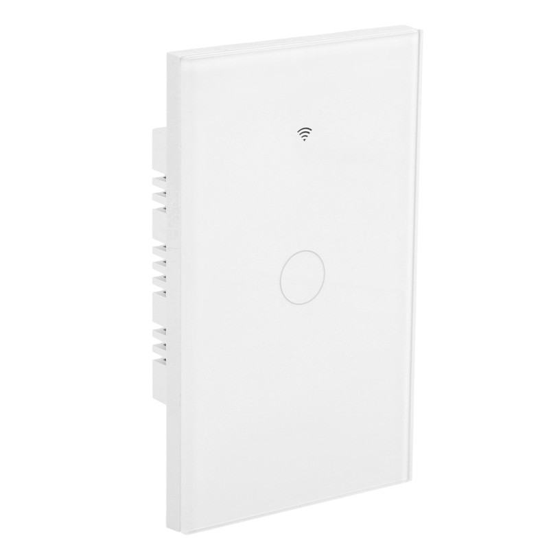 Intelligent WIFI Touch Switch Single Fire 1 Channel White AC