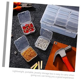 CORHAD Multi-grid Jewelry Storage Case Plastic Organizer for Earrings Necklaces and Small Trinkets for Crafting and Beading Storage Dustproof Versatile Home Use