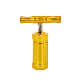 T Pollen Press Tool, Pollen Pollen Pen, Jaw, Heavy Duty Pollen Presser, T Press Handle Tool, Metal Aluminum Compressor, T-shaped Handle Tool for Pressing Herbs (Gold)
