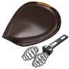 KaTur Motorcycle Solo Seat Pad Crocodile Leather Style Saddle Solo