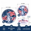 Webbylee 12 Piece Melamine Dinnerware Set,Unbreakable Plates and Bowls with