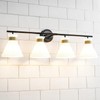 WOSHITU Bathroom Vanity Light Fixtures: 4-Light Mid Century Modern Vanity