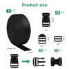lbxtswpl Nylon Heavy Webbing Strap, 5M Flat Side Release Buckles,
