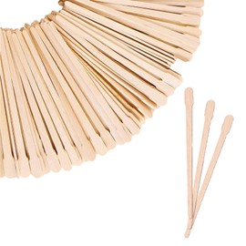 GVSS 300 x Wax Spatula, Wooden Spatula, Wooden Waxing Spatula, Epilation Sticks for Wax Applicators, Hot Wax Spatula, Wooden Spatula, Flat Head, 88 mm