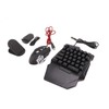 One Handed Gaming Keyboard Mouse Converter Wired 35 Keys Backlit