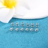 Earring Backs 12PCS White Gold Locking Earring Backs for Studs