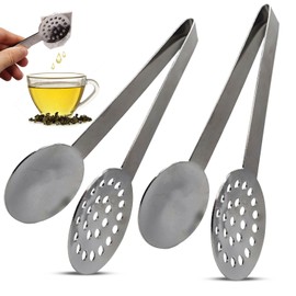 2-Pack Tea Bag Squeezer - Stainless Steel Tea Bag Squeezer Tongs Strainer Gripper Picker