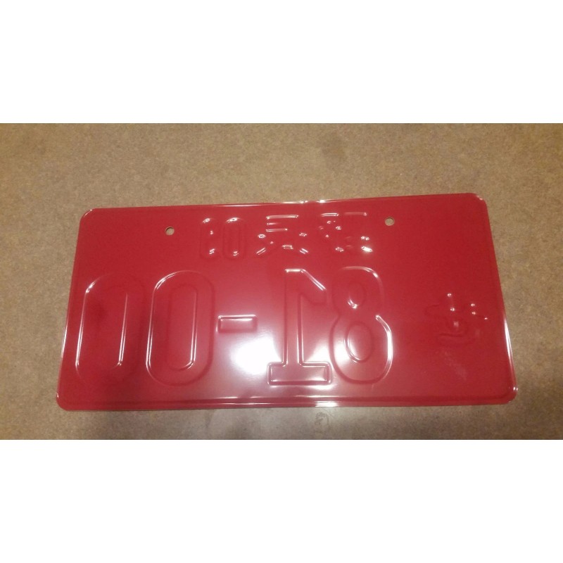 sign chicken JAPANESE LICENSE PLATE, Japan, JDM, RANDOM NUMBERS YELLOW
