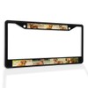 Fastasticdeals Metal Insert License Plate Frame Dachshund Dogs B Weatherproof