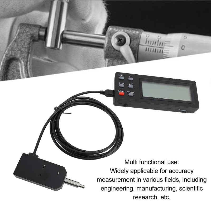 Micrometer Digital Display 0.00005in 0.001mm Resolution Multifunctional High Accuracy Measurement
