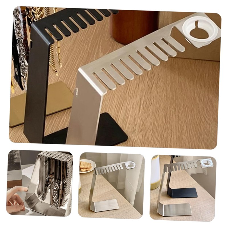 Mikinona Metal Watch Strap Holder Stand Compact Desktop Storage Base