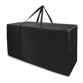 APKOL 210L Extra Large XXL Storage Bag 600D Oxford, Heavy Duty Carry Bag with Handle, Large Bag Moving Bags XXL with Zip for Blankets, Duvets and Pillows (108 x 60 x 33), Black